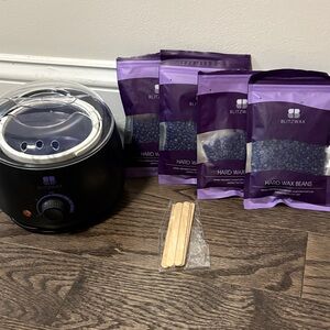 BlitzWax Wax Warmer Kit with Purple Hard Wax Beans